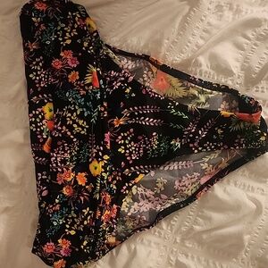 Pour Moi Black Floral Bikini Briefs